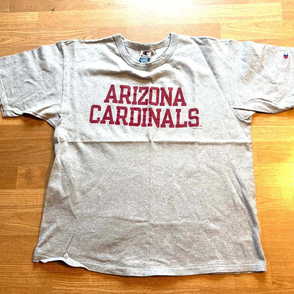VINTAGE 90s ARIZONA CARDINALS T SHIRT XL CHAMPION USA SINGLE STITCH